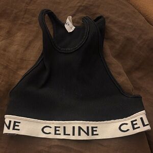 Celine Black and White Sports Bra
